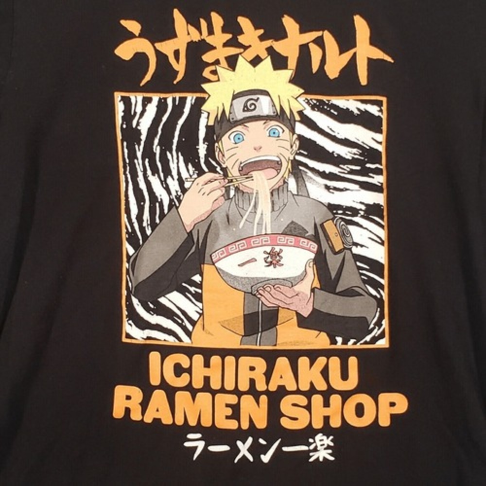 Naruto Shippuden Ichiraku Ramen Shop Graphic Tee Mens L Black Short Sleeve Shirt - Picture 3 of 4